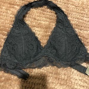 dark gray hollister halter bralette